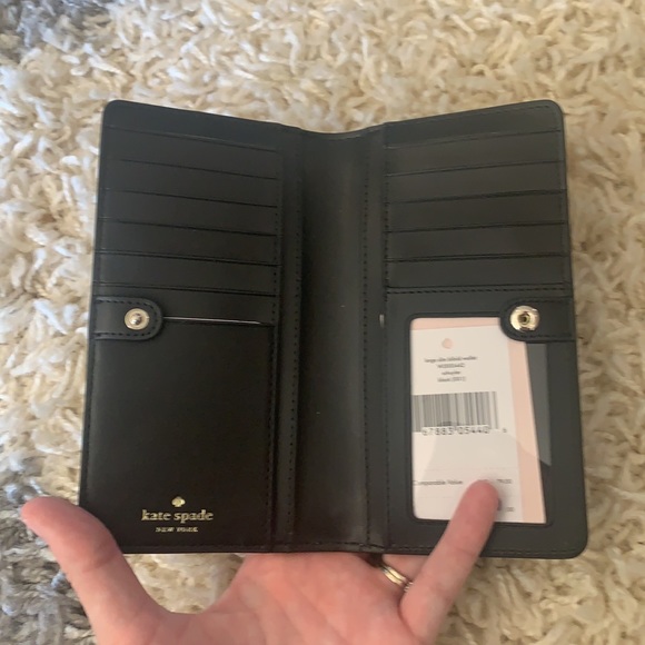 NWT Kate spade schuyler large slim bifold wallet - Picture 2 of 5